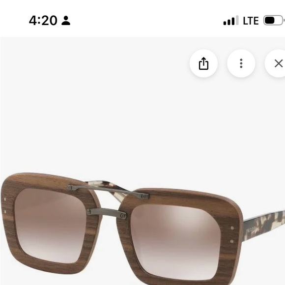 Prada Brown Square Sunglasses